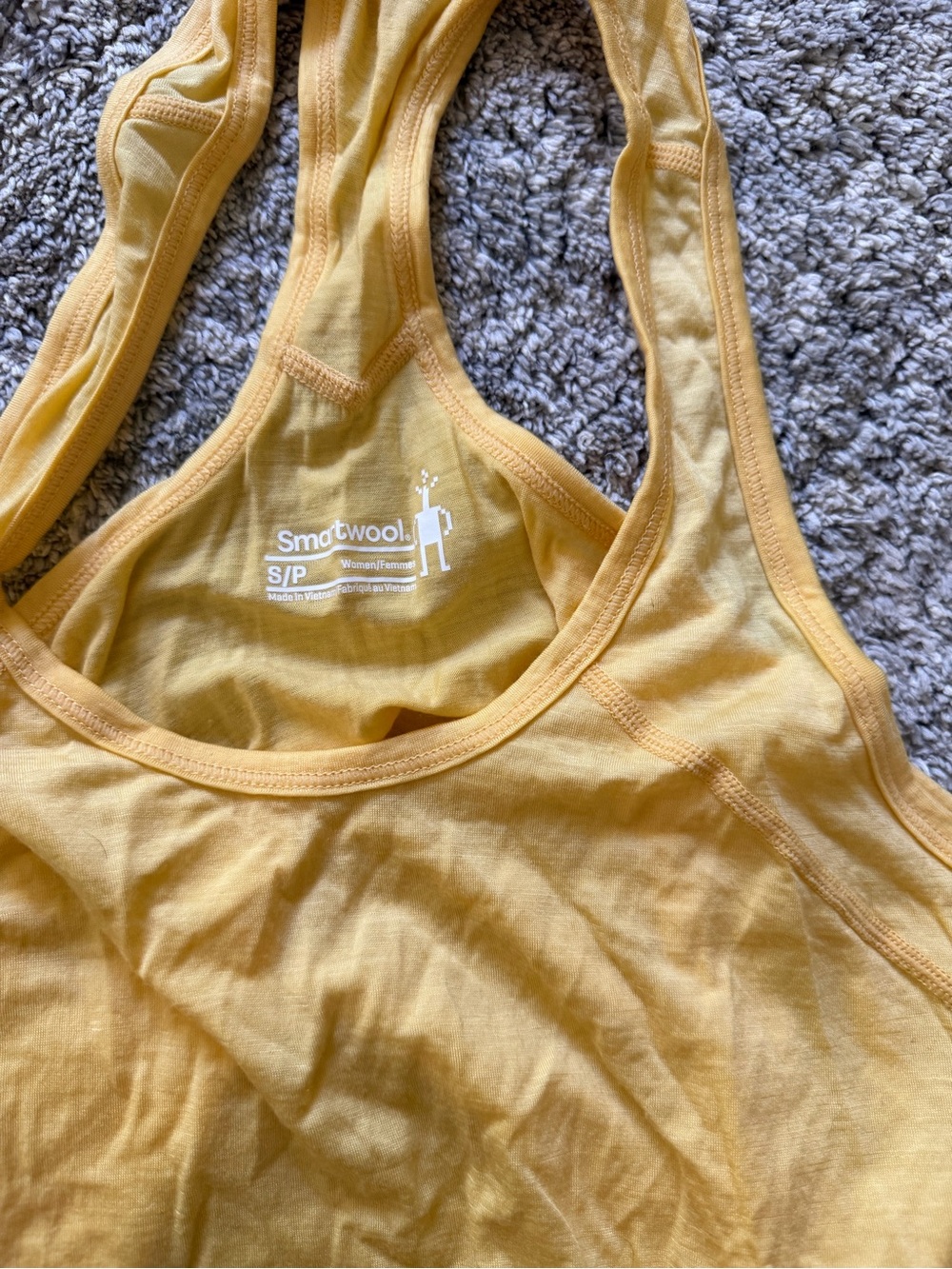 Smartwool Yellow Racerback Performance Tank - Picture 3 of 4